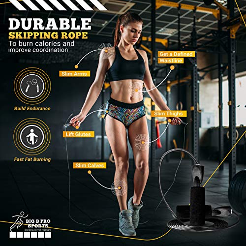 Big-B-Pro-Sports-Speed-Agility-Training-Set-Includes-Ladder-20-Cones-with-Holder-Running-Parachute-Jump-Rope-Resistance-Bands-and-Hurdles-for-Training-Football-Soccer-and-Basketball-Athletes