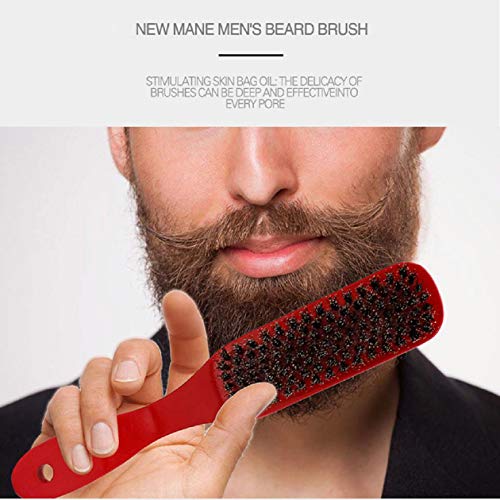 Cinhent Beard Combing Brushing - Oil Comb Hair Comb for Detangling Beard Care Suit Oil Head - Fuel Comb Men's Style Comb - Wood Comb for Curly Hair Aircraft Head