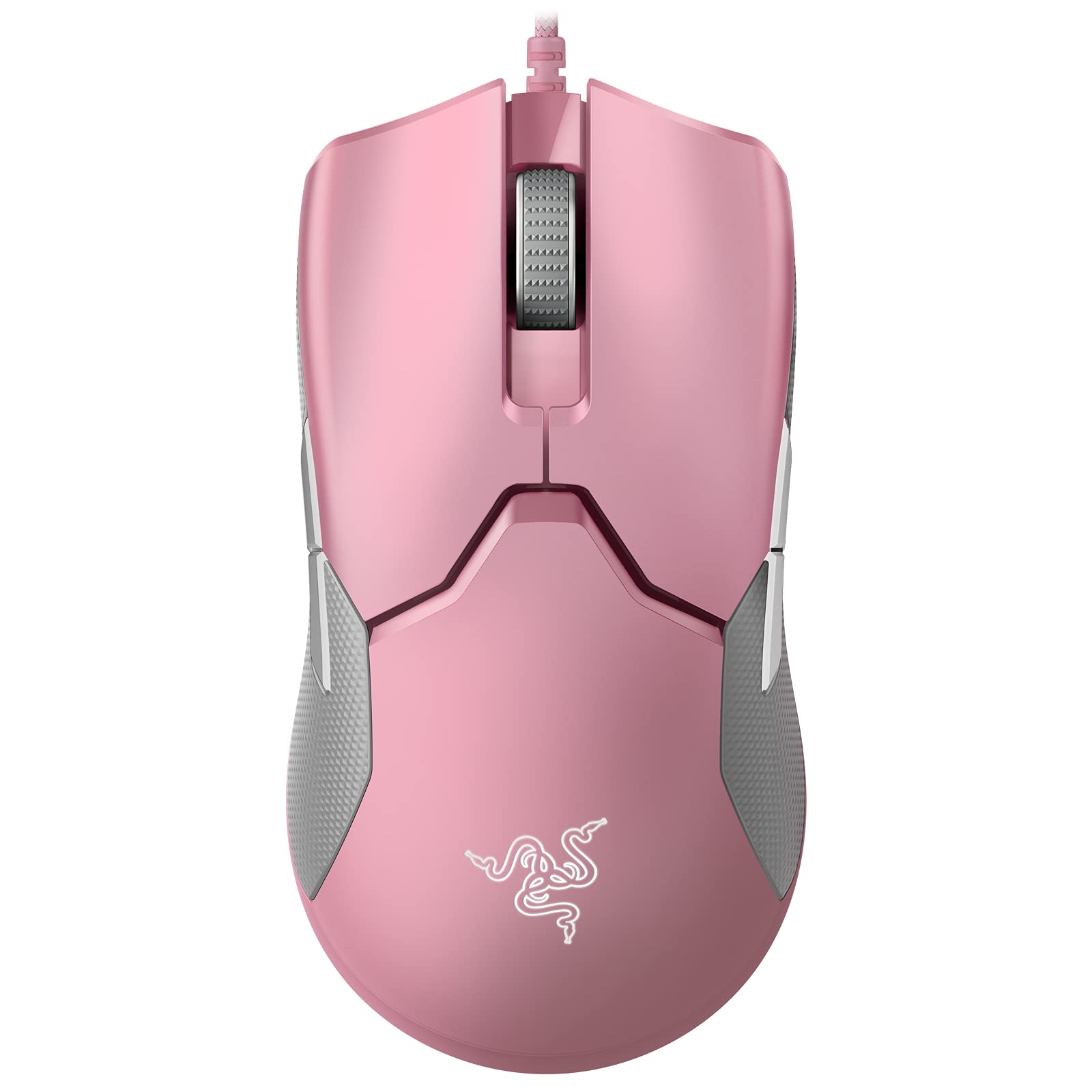 Photo 1 of Razer Viper Ultralight Ambidextrous Wired Gaming Mouse: 2nd Gen Optical Mouse Switches - 16K DPI Optical Sensor - Chroma RGB Lighting - 8 Programmable Buttons - Drag-Free Cord - Quartz Pink