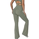 KAIFUYING Leggings with Pockets for Women,Yoga Pants Women,High Waisted Cargo Gym,No Front Seam Leggings