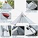 PRESELF Upgraded 3 Person Lightweight Tipi Tent Hight Wind Resistance Teepee Tents Hot Tent for Family Team Outdoor Backpacking Camping Hiking
