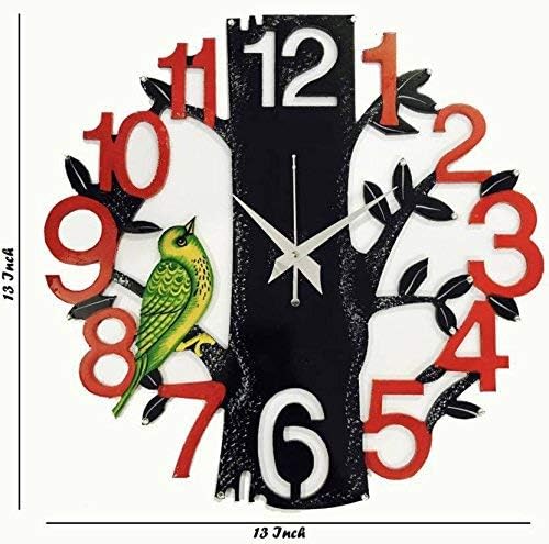 KK Craft Wooden Analog Tree Wall Clock
