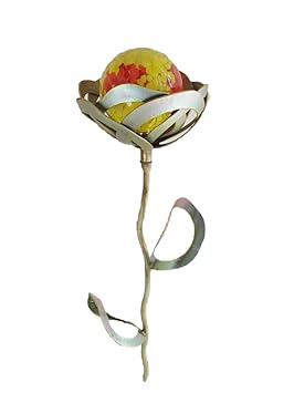 Ellaska Bougeoir Décoratif En Forme De Fleur En Zinc Avec