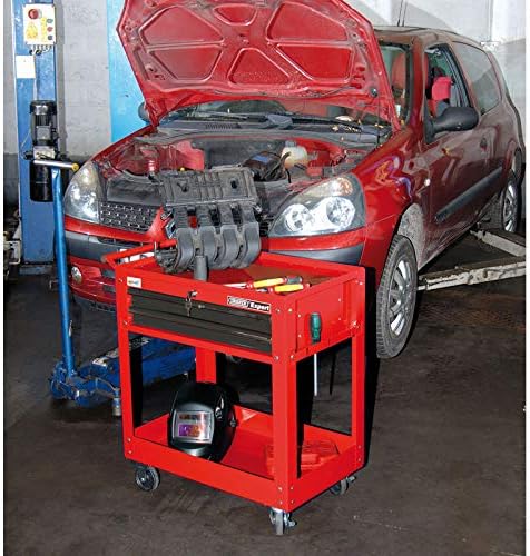 Draper 07635 2-Drawer Tool Trolley, Multi-coloured, 77.2 x 49.8 x 35.8 cm - Image 4