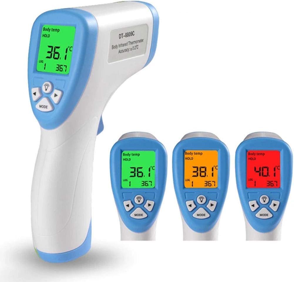 PASLWSSY Infrared Human Body Thermometer, Non-Contact Forehead Thermometer, with Laser Sight and LED Display Screen, Instant Reading and Fever Warning