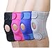 ZHW Enhanced Breathable Non-slip Elastic Compression Patellar Tendon ACL Knee Brace Support Cap-knee Protector Stabilizer Wrap Pads - Adjustable Size, Comfortable for Women,pink