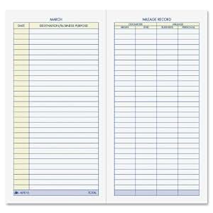 Amazon.com : Adams Vehicle Mileage Journal, 3.25 x 6.25 Inches, White ...