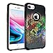 iPhone 8 Case, DURARMOR Harry Potter Hogwarts Houses School Dual Layer Hybrid ShockProof Ultra Slim Fit Armor Air Cushion Defender Protector Cover for iPhone 8 Harry Potter Hogwarts House