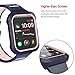 ZYTX Compatible with Apple Watch Band 40mm, Silicone Band with Shock-Proof and Shatter-Resistant Protective Case Replacement for Apple Watch Series 4 (Midnight Blue/Vintage Rose)
