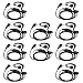 Retevis Two Way Radio Earpiece with Mic Single Wire Earhook Earphone Headset for Baofeng BF-888S UV-5R Retevis H-777 RT22 RT21 Walkie Talkies(10 Pack) primary