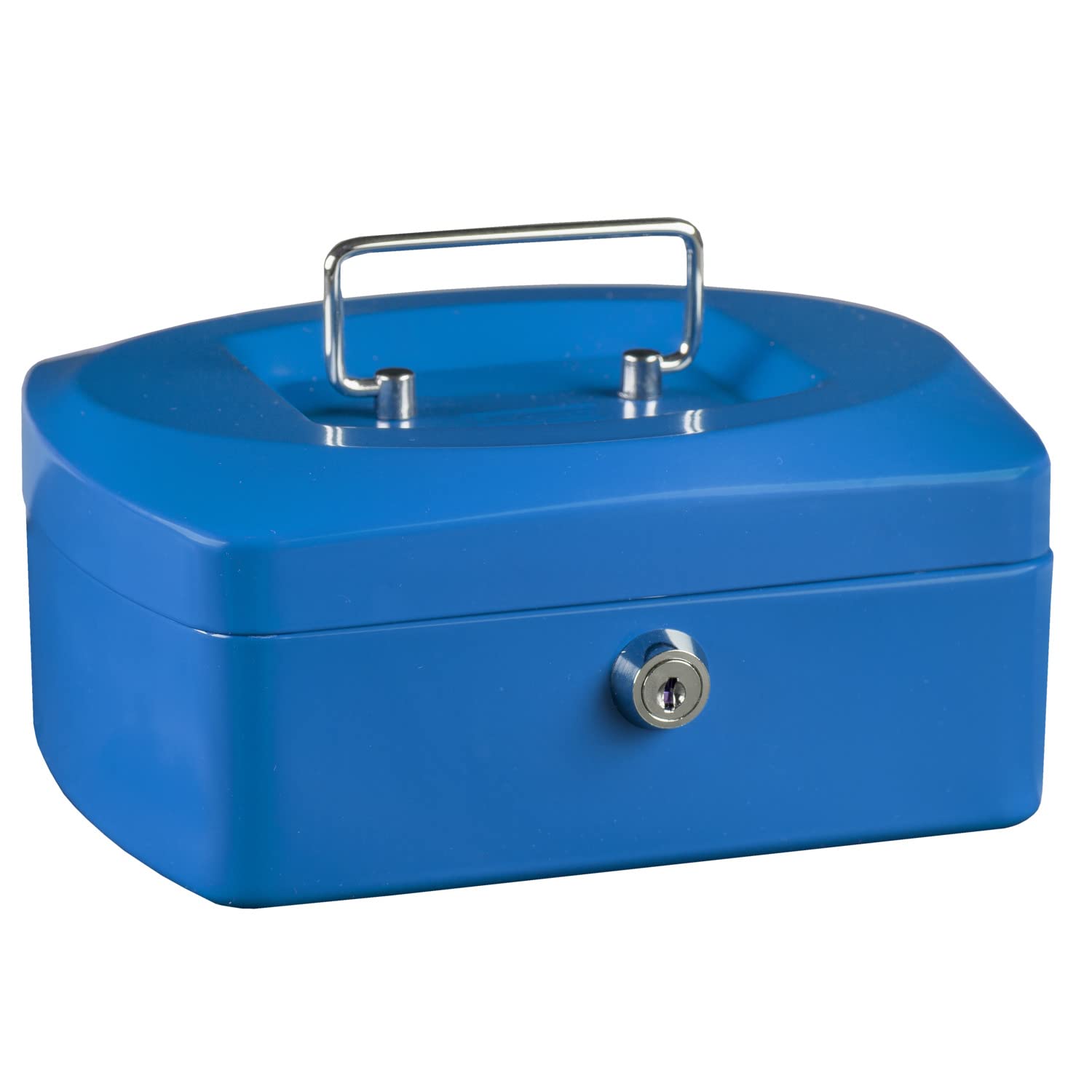 Idena 50039 Cash Box 10 Inches Size 255 x 200 x 90 mm Blue Pack of 1