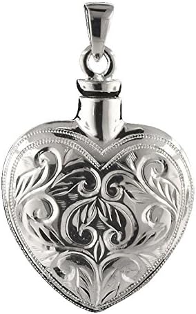 Perfect Memorials Renaissance Heart Sterling Silver Cremation Jewelry