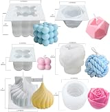 NICAVKIT 6Pcs Silicone Candle Molds Set for DIY Scented Candles view 2