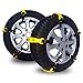 Mannice Men's Slip SUV Adjustable Universal Emergency Thickening Anti Skid Tire, Winter Driving Security, Traction Mud Snow Chains,Fit for Most Car/Truck,10 Pcs (, One Size)