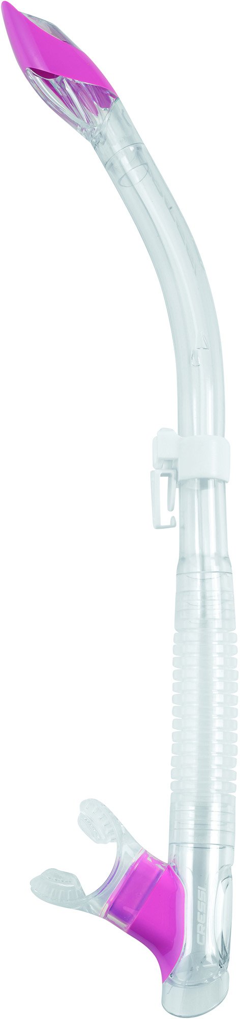 Cressi Tao Professional Snorkel - Clear/Pink