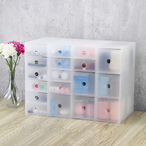 Poeland Small Drawer Unit, Compact Storage Organization Drawers Set for