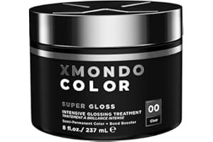 XMONDO Hair Super Gloss Intensive Glossing Treatment | Infused with Bond Booster Technology to Boost Shine & Hyaluronic Acid for Nourishment, Revitalization & Repair, Vegan Formula, 8 Fl Oz 1-Pack