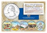 2006 US Statehood Quarters COLORIZED Legal Tender 5-Coin Complete Set w/Capsules