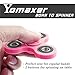 Yomaxer Fidget Spinner,EDC Spinner Toy,Tri-Spinner Fidget Toy Nylon PA Material Hybrid Si3N4 Ceramic Bearing (Red)