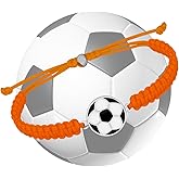 Soccer Bracelet, Soccer Jewelry, Adjustable Unisex Soccer Paracord Bracelets - Soccer Gift