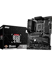 MSI B550-A PRO ProSeries Motherboard (AMD AM4, DDR4, PCIe 4.0, SATA 6Gb/s, M.2, USB 3.2 Gen 2, HDMI/DP, ATX)