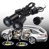 Spoya BATMAN Badge shield symbol 1 pair of CREE 3W LED wired car door step logo shadow welcome projector lights