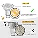 LEDERA GU10 LED Track Light Bulbs, Dimmable Mr16(50W-65W Equivalent), 7W Warm White 3000K, 6-Pack