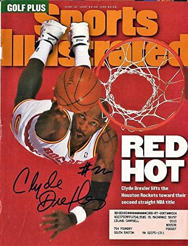 clyde drexler autograph