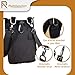 Ranboo Small Crossbody Purse Messenger Bag Belt Pouch Cell Phone Holster with Belt Clip Belt Loop Shoulder Strap Fit for iPhone 16 Plus 15 Pro Max 14 Pro Max Samsung Galaxy S25 Edge S24 Ultra (Black)