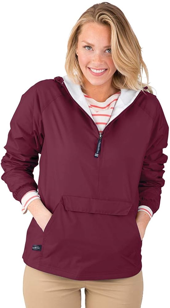 Charles River Apparel Wind & Water-Resistant Pullover Rain Jacket (Reg/Ext Sizes): Clothing