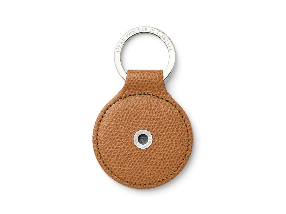 Graf von Faber-Castell Epsom Keyring 5 Centimeters Brown (Cognac)