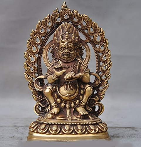 Christmas Tibet Buddhism Temple Brass Copper Mahakala Dorje Vajrapani Tantra Buddha Statue New Year