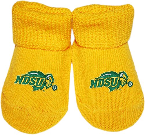 North Dakota State University Bisons Newborn Baby Bootie Sock