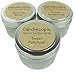 Candlecopia Sweet Patchouli, Indian Sandalwood and Egyptian Amber Strongly Scented Hand Poured Vegan Travel Tin Candles, 3 x 4 Ounce Tins