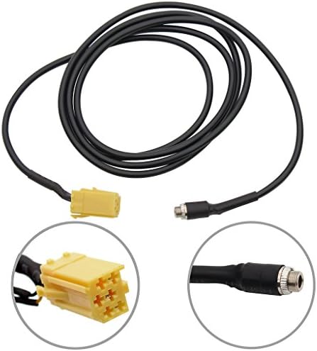 aux adapter ,Yomikoo Car Interface MP3 Player Aux-in Adapter Cable Length 1.5m For Alphard and Fiat Lancia