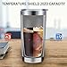 DOMICARE 20oz Stainless Steel Tumbler with Lid, Double Wall Vacuum Insulated Travel Mug, Durable Insulated Coffee Cup,4 Pack, Stainless Steel