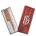 Rat Tail Comb - pureGLO Best Teasing Hair Comb Fine Tooth Parting Comb Wooden Styling Comb with Premium Gift Box
