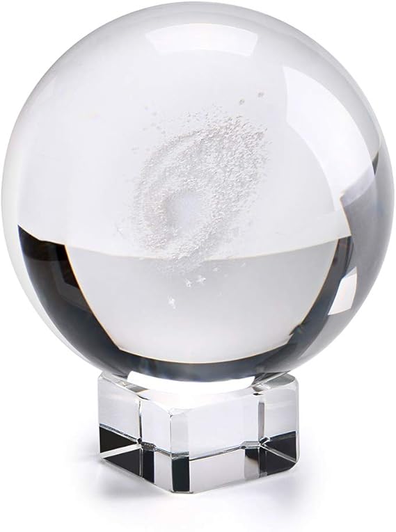 IGNPION Galaxy K9 Crystal Ball Glass Sphere Display Globe Paperweight