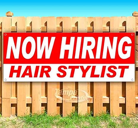Other Crafts Now Hiring Hair Stylist Advertising Vinyl Banner Flag