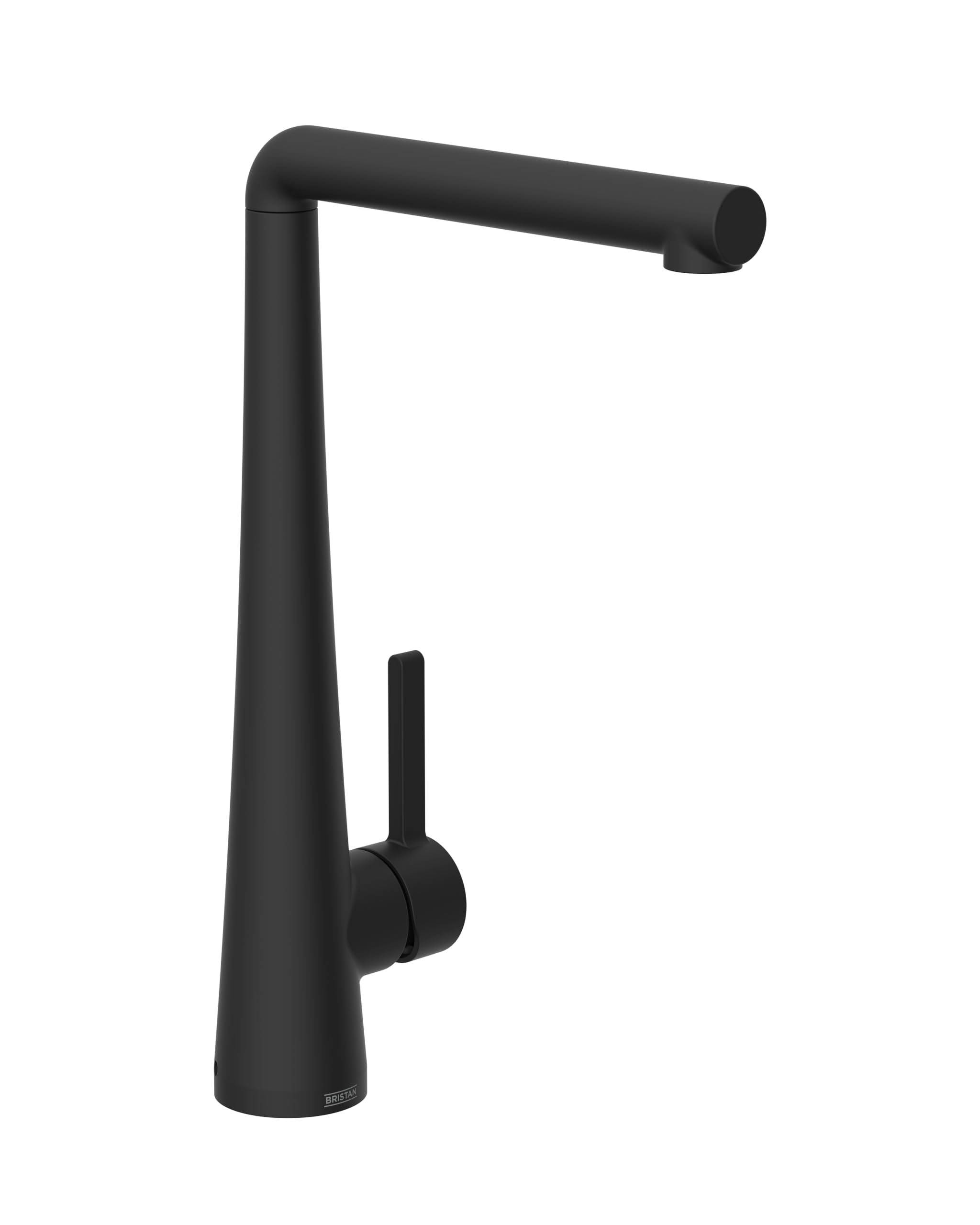 Bristan Pine Kitchen Tap - Swivel spout, eco Start, Single Lever EasyFit Black Kitchen Sink tap, PNE EFSNK BLK
