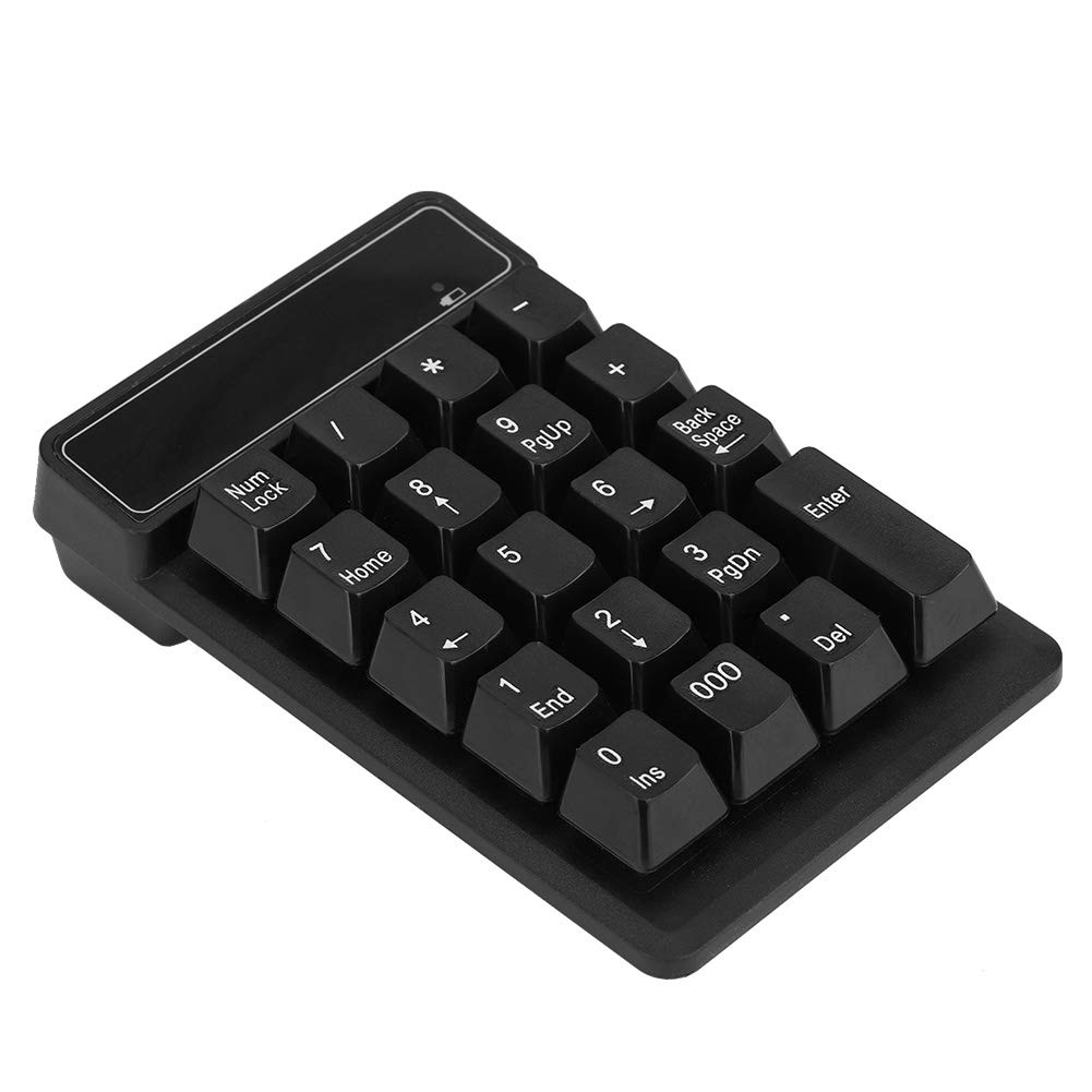 Goshyda Bluetooth Numeric Keypad, Waterproof Wireless 19 Keys Number Pad Keyboard Numpad with 10m Transmission Distance and 10 Million Clicks for Laptop Notebook Tablet