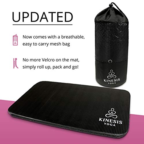 Kinesis Yoga Knee Pad Cushion Extra Thick 1 inch (25mm) for Pain Free