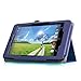 Fintie Folio Case for Acer Iconia One 7 B1-730HD Tablet Premium Vegan Leather Slim Fit Stand Cover with Stylus Holder - Navy