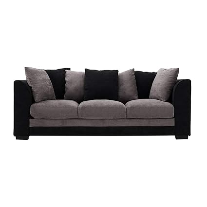 Beshomethings Chenille Fabric 3 Seater Sofa Modern Upholstered