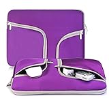 egiant Laptop Sleeve 14-15.4 Inch,Water-Resistant Protective Notebook Case Bag Compatible Mac Pro 15 Retina,Mac Pro 15 Touch Bar A1707,Stream 14, Chromebook 14, Computer Notebook Carrying Case-Purple