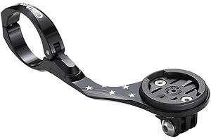 Cestbon Bike Out Front Combo Mount for Garmin Edge Wahoo Elemnt&Bolt,Mini Bryton Rider Stages Dash Handlebar Universal Computer Mount for Gopro, Bicycle Light(Black)