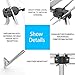 Outdoor TV Antenna, CHARAVECTOR 150 Miles Range Digital HDTV Antenna with VHF/UHF Signal, Built-in High Gain and Low Noise Amplifier, Mounting Pole