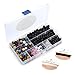 BEADNOVA 350pcs Lava Stone Gemstone Round Loose Beads Assortment for Jewelry Making