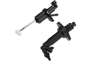Motoforti Clutch Master Cylinder Slave Cylinder 1J0-721-261-N 1J1-721-388-G Fit for Volkswagen Jetta/for Volkswagen Beetle - Pack of 2 Black Long-lasting