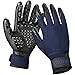 LOOTUS Pet Grooming Glove Mitt for Dogs Cats and Horses with Long and Short Fur, Enhanced 5 Finger Design Deshedding Hair Remover Massage Tool Pet Gloves